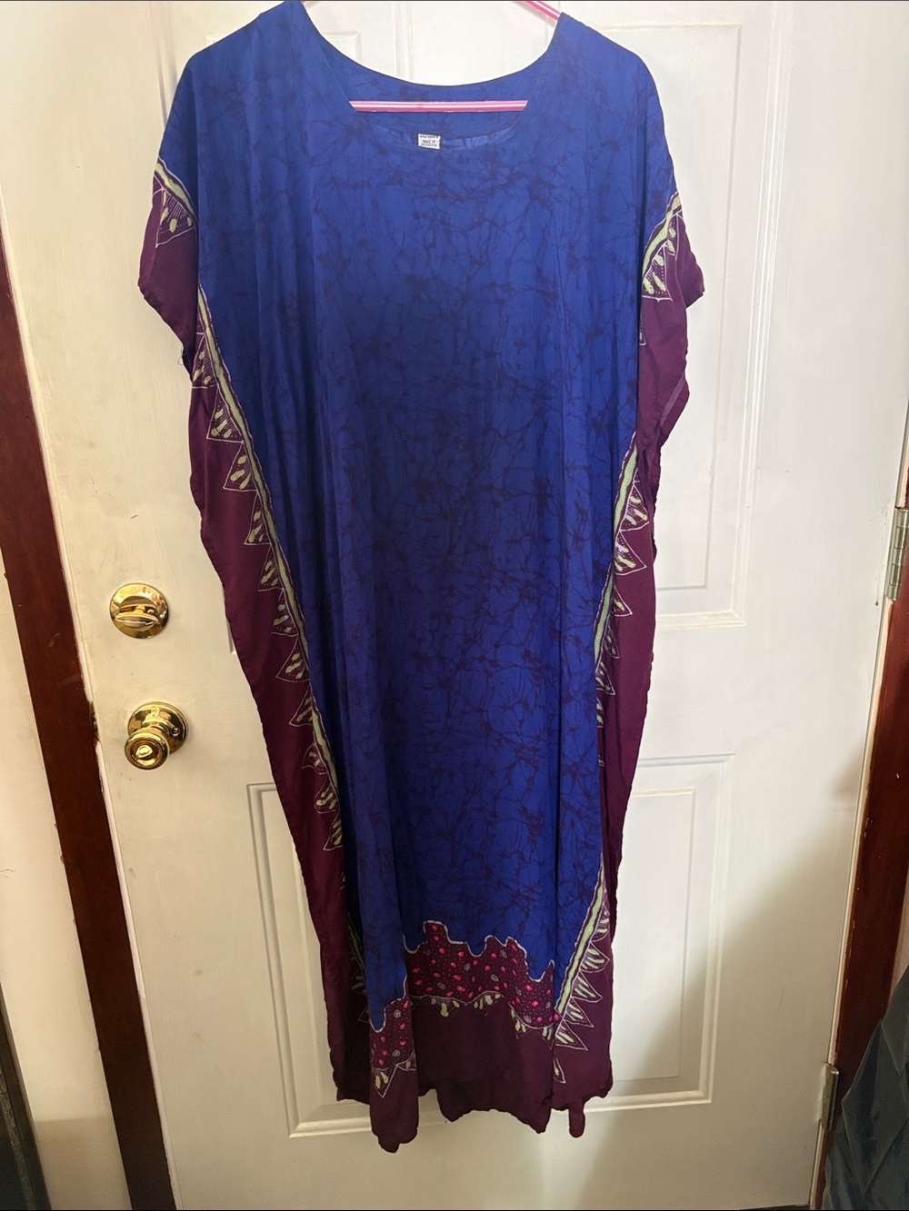 Cost Plus World Market Indigo & Plum Rayon Tunic
